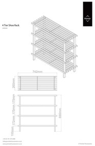 Naturalny regał na buty – Premier Housewares