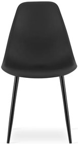 Czarne krzesło nowoczesne do jadalni N6-D68