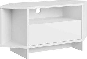 Stojak pod telewizor – 95,7 cm x 45 cm x 35,4 cm – biały – płyta MDF