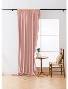 Zasłona zaciemniająca VELVET 140x250 cm, różowa Zawieszanie: Metalowe pierścienie