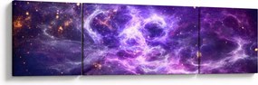 Obraz - Purple Universe (170x50 cm)