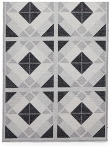 Jasnoszaro-ciemnoszary chodnik odpowiedni do prania 76x230 cm Victoria Light – Think Rugs