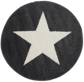 Dywan Bambino Gwiazdka Szara 100x100 Koło
