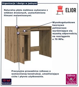 Biurko komputerowe dąb artisan W2-E69