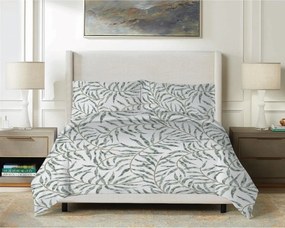 Matex Pościel satynowa Liście tropikalne, 140 x 200 cm, 70 x 90 cm