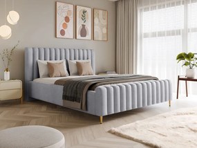 Łóżko tapicerowane Lux z pojemnikiem i zagłówkiem