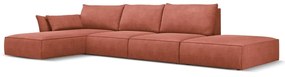 Czerwony narożnik (lewostronny) Vanda – Mazzini Sofas