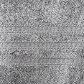 Jasnoszare bawełniane ręczniki kąpielowe frotte zestaw 2 szt. 90x140 cm Zero Twist – Catherine Lansfield