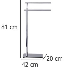 Łazienkowy stojak na ręczniki LAVA- 2 ramienny, WENKO