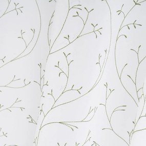 Biało-zielona firanka 140x260 cm Grow – Casa Selección