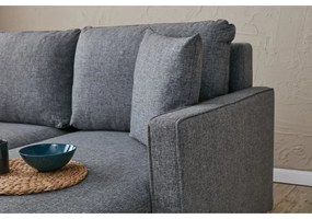 Ciemnoszara rozkładana sofa 210 cm Eva – Balcab Home