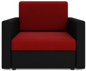 Sofa Jednoosobowa Czerwony + Czarny D3-W87