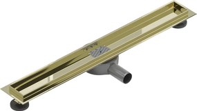Mexen Flat 360° korpus do odpływu liniowego obrotowy 70 cm, złoty - 1540070