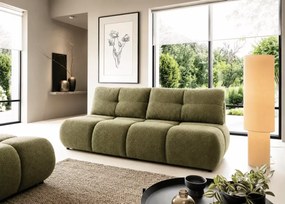 Sanvi – nowoczesna kanapa z funkcją spania, pojemnikiem na pościel i zaokrągloną, elegancką linią designu