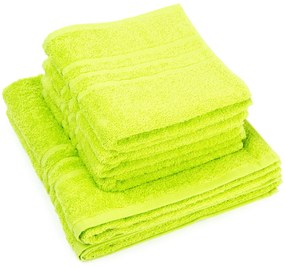 Zestaw ręczników „Classic” zielony, 4 szt. 50 x 100 cm, 2 szt. 70 x 140 cm, 4 szt. 50 x 100 cm, 2 szt. 70 x 140 cm