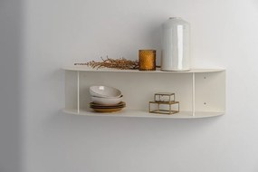 Beżowa wielopoziomowa metalowa półka 80 cm Lina – noo.ma