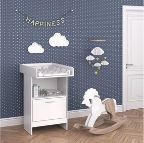 Przewijak dla dziecka biały 60x88x103 leo