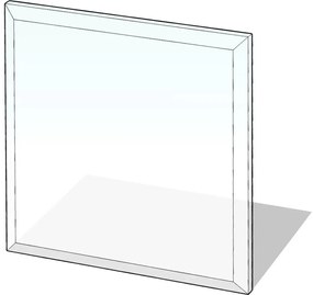 Szkło pod piec 800x800x8 mat. kwadrat