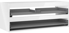 Mexen Box-A korpus szafki podumywalkowej 120 cm, 2 szuflady, biały połysk - 91AX0-1200-470-2-00