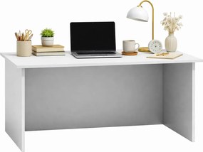 Białe Klasyczne Biurko Proste Komputerowe T9-A27