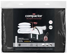 Czarny pojemnik z workiem próżniowym Compactor Black Edition, obj. 210 l