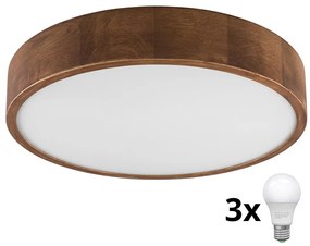 Brilagi - LED sufitowe CARVALHO 3xE27/60W/230V dąb wiśnia pr. 47 cm