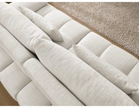 Biała sofa z tkaniny szenilowej 264 cm Ivane – Bobochic Paris