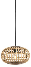 Orientalna lampa wisząca bambusowa 32 cm - Amira