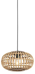 Orientalna lampa wisząca bambusowa 32 cm - AmiraKolonialny Oswietlenie wewnetrzne