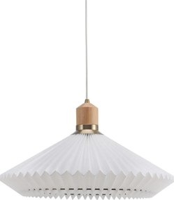 Halo Design 744268 - Żyrandol na lince PARIS 1xE27/60W/230V śr. 56 cm biały/mosiądz/dąb