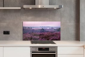 Szklany Panel Natura: Pole Wrzosów