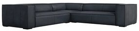 Ciemnoniebieski skórzany narożnik (strona zmienna) Madame – Windsor &amp; Co Sofas