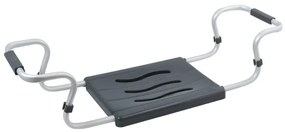 Regulowane siedzisko wannowe Spirella, szare, 50-65 cm