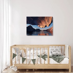 Obraz na szkle - Klify 3D (70x50 cm)