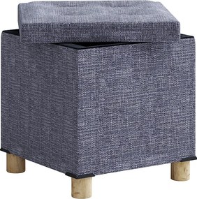 Stołek kanapowy z tkaniny Sizos M