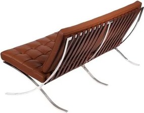 Sofa dwuosobowa BA2 insp. Barcelona skóra naturalna