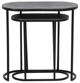 Metalowe stoliki zestaw 2 szt. 26x53 cm Bocov – Light &amp; Living