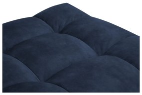 Niebieski aksamitny puf Windsor &amp; Co Sofas Vesta