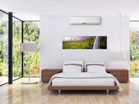 Obraz wodospadów (170x50 cm)