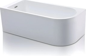 Narożna wanna - 240L -170 x 75 x 58cm - Biały - Narożnik lewostronny - ANIKA