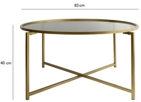 Stolik konferencyjny Sun Gold z ciemnym szkłem