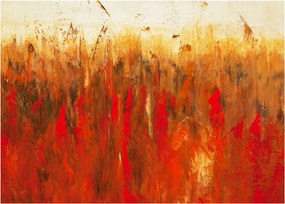 Obraz na szkle malowanej abstrakcji (70x50 cm)