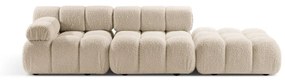 Beżowa sofa modułowa z materiału bouclé 288 cm Bellis – Micadoni