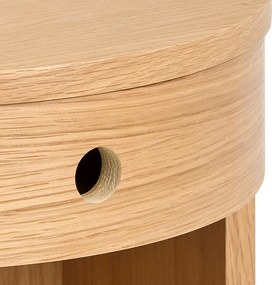 Szafka nocna w dekorze dębu w jasnym naturalnym kolorze Paron – Actona