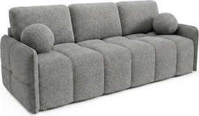 Sofa PURE Rozkładana Dwuosobowa Ciemnoszara Boucle Japandi