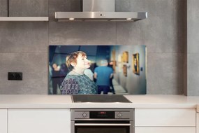 Szklany Panel Grupa Ludzi