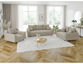 Beżowa sofa z materiału bouclé 150 cm Ariella – Ropez