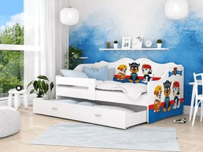 Łóżko dziecięce Blago z szufladą 80x160 80x180 MDF barierka stelaż Flex