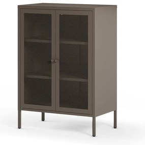 Szara metalowa szafka 70x100x40 cm Fayna – Marckeric