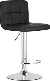 Czarny tapicerowany hoker do wyspy kuchennej D3-S91